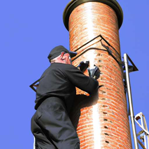 What is involved in routine chimney maintenance to prevent hazards?