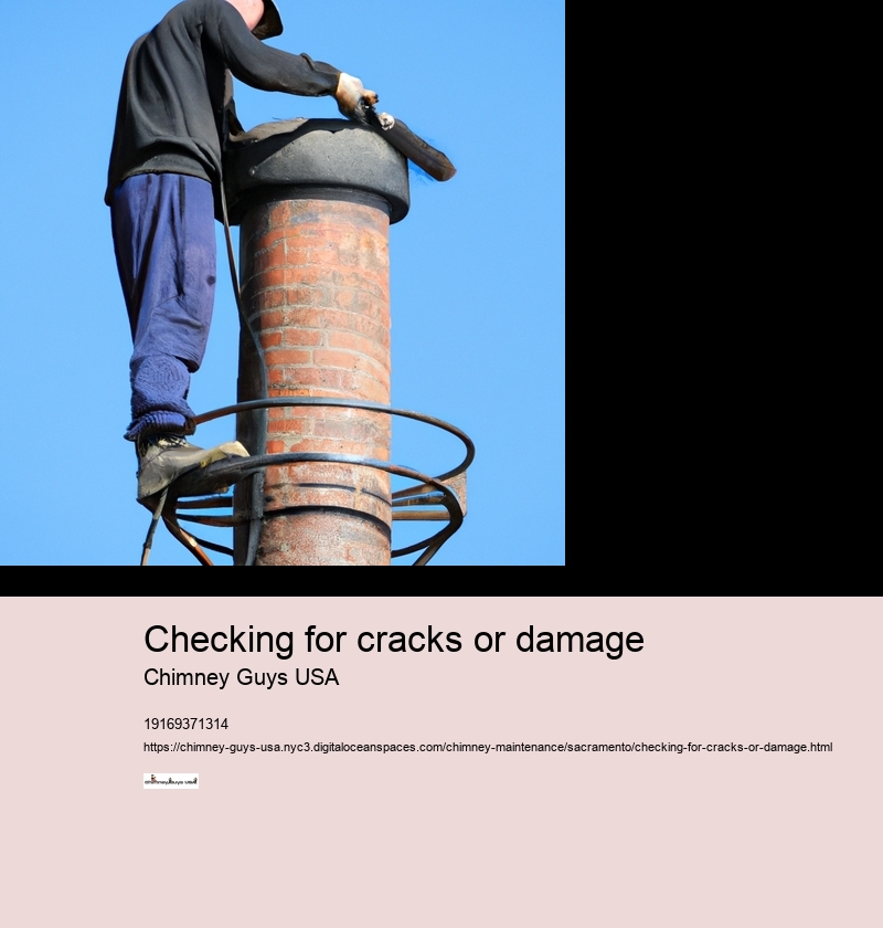 Checking for cracks or damage