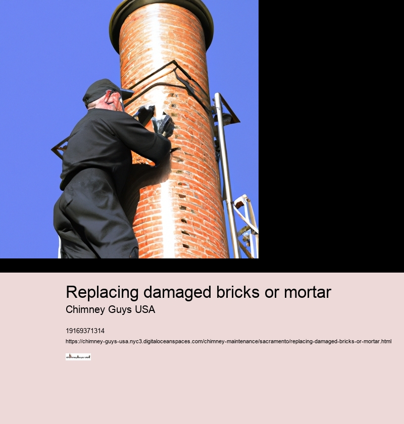Replacing damaged bricks or mortar